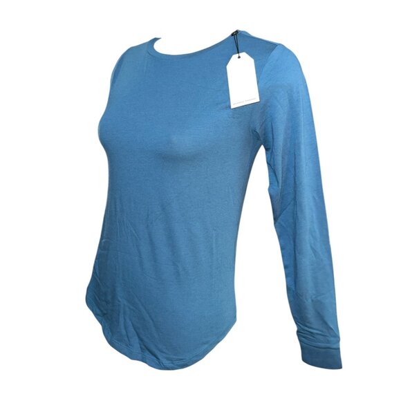 Universal Standard Crewneck Long Sleeve Pima Cotton Basic TShirt Sz 4XS (00-0 XS - Picture 5 of 8